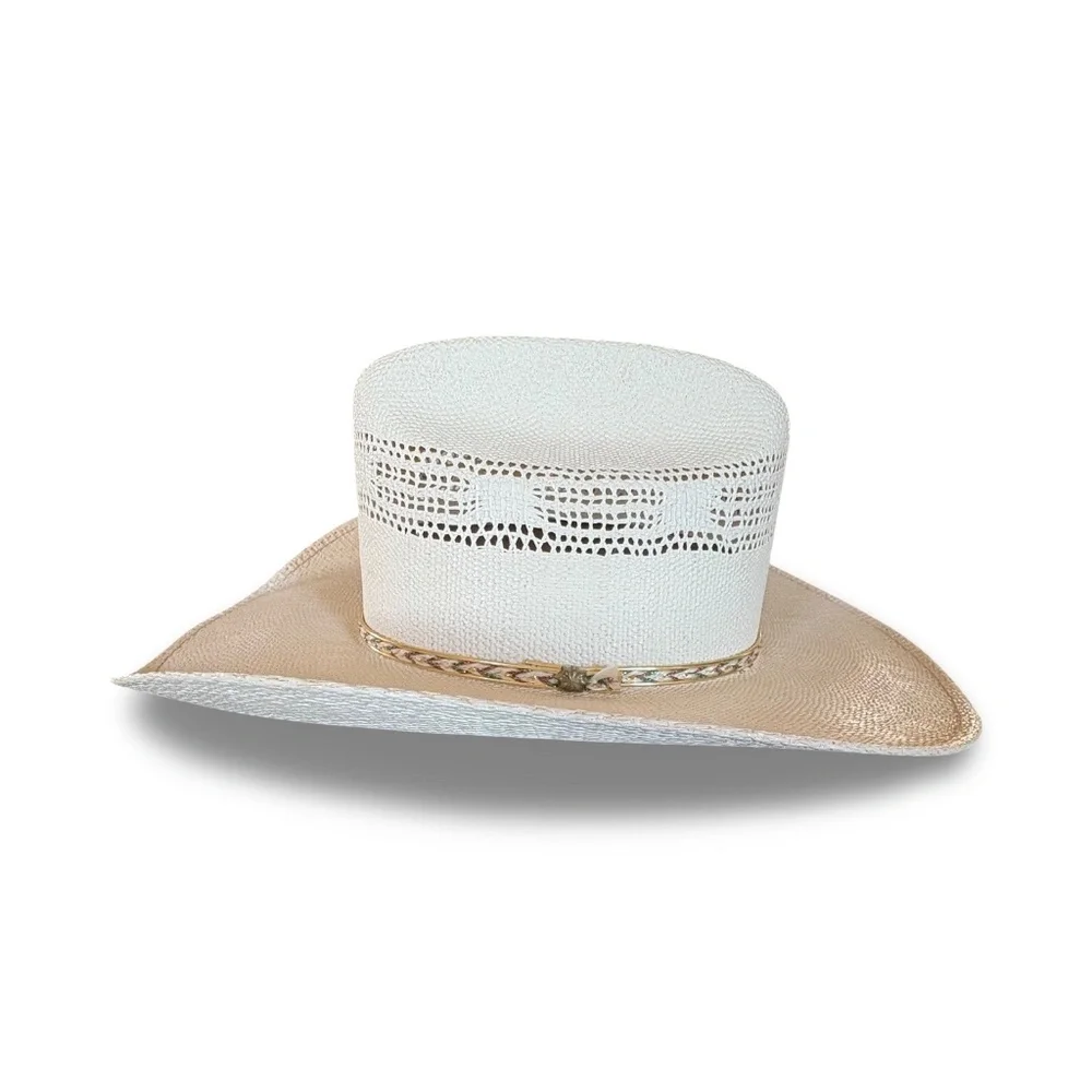 David Turner Straw Bangora Cowboy Hat - XXXX - 7 3/8 - Picture 3 of 16